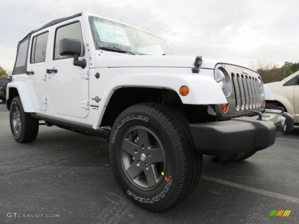 Bright White 2013 Jeep Wrangler Unlimited Oscar Mike Freedom Edition 4x4 Exterior Photo #78222907