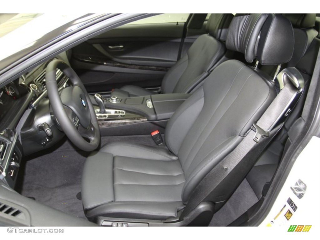 Black Interior 2013 BMW 6 Series 640i Coupe Photo #78223387