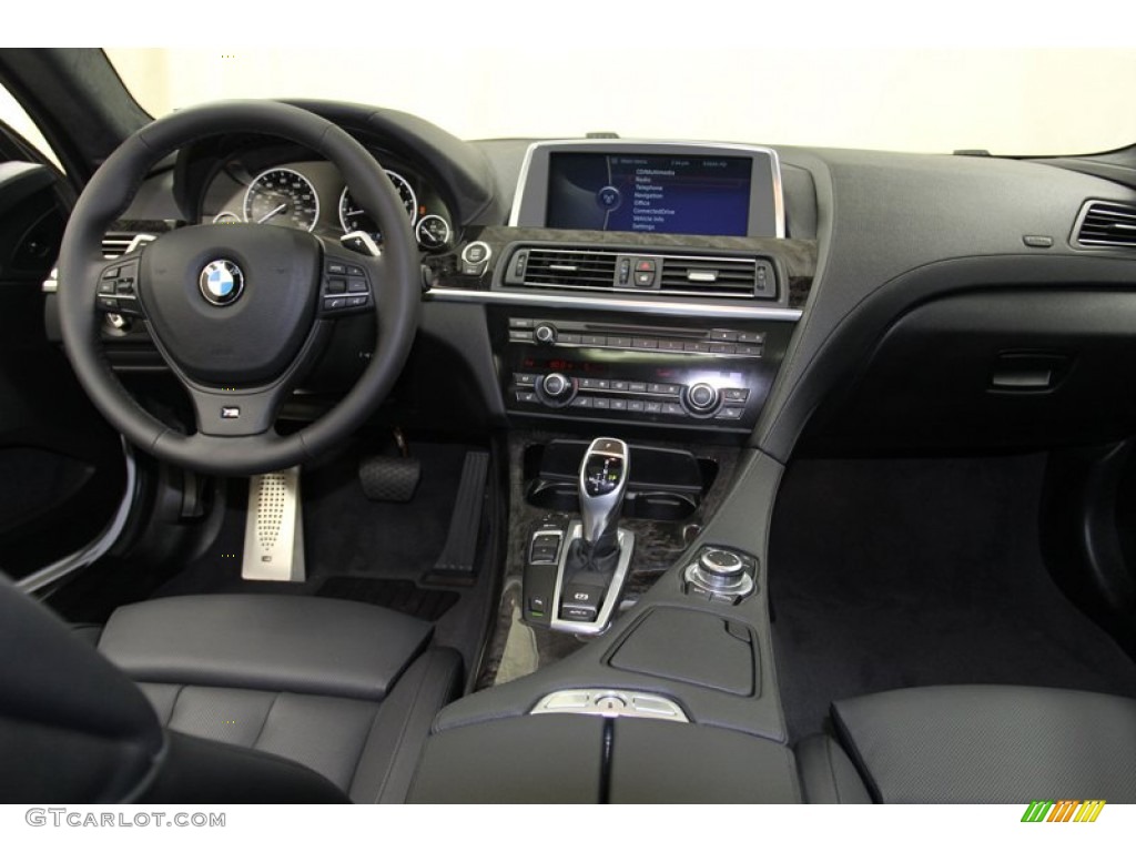 2013 BMW 6 Series 640i Coupe Black Dashboard Photo #78223408