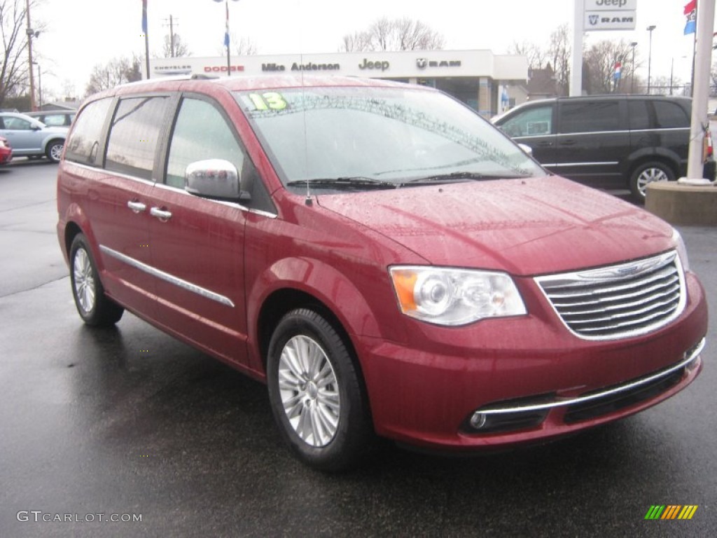 2013 Town & Country Limited - Deep Cherry Red Crystal Pearl / Black/Light Graystone photo #1