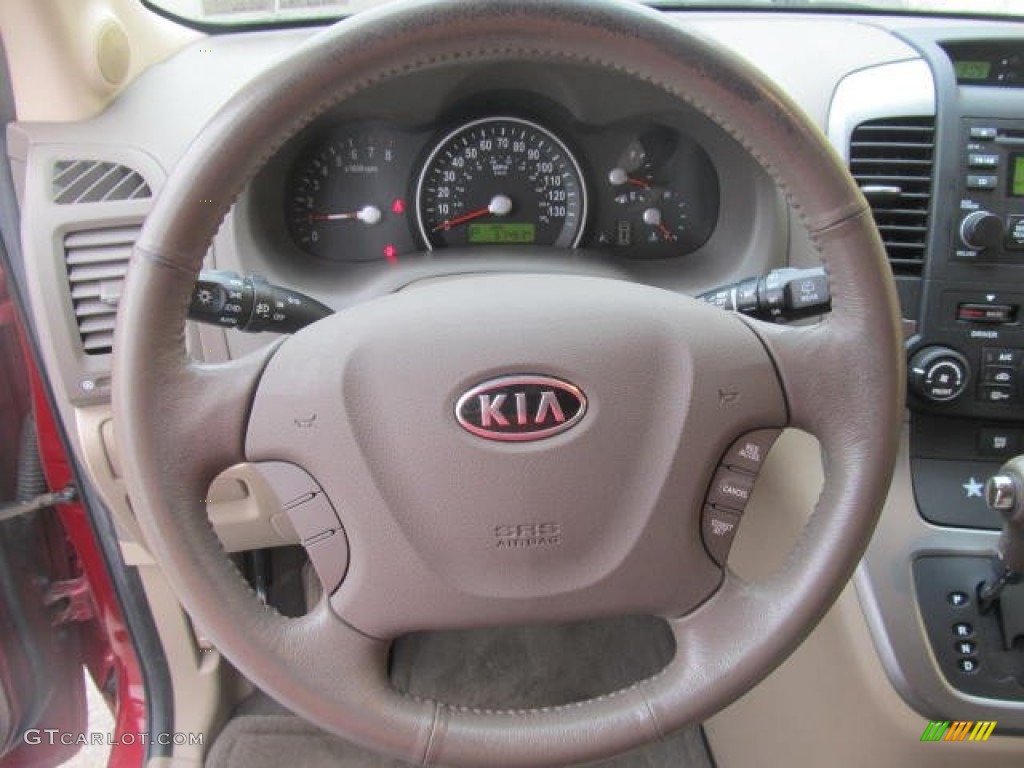 2008 Sedona EX - Claret Red Metallic / Beige photo #11