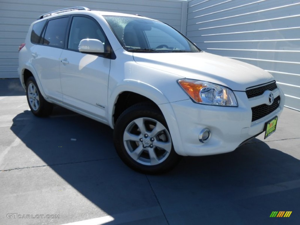 2011 RAV4 V6 Limited - Super White / Ash photo #2