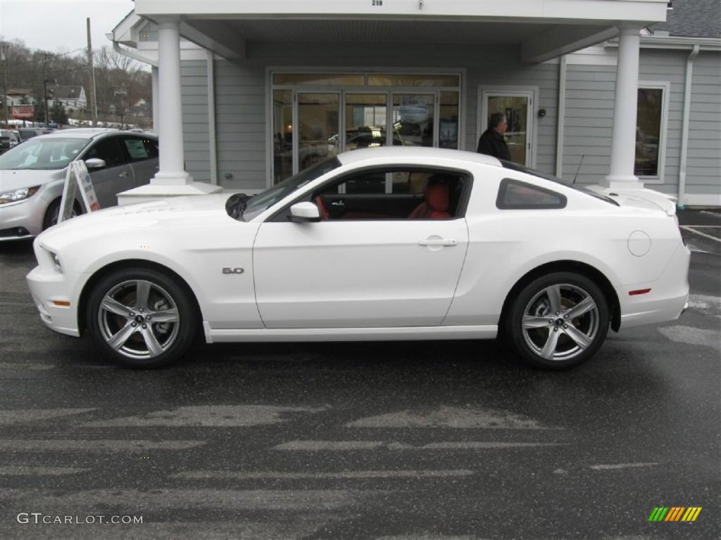 Performance White 2013 Ford Mustang GT Premium Coupe Exterior Photo #78225190