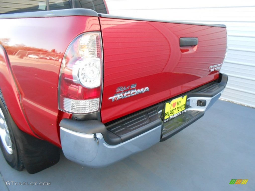 2009 Tacoma V6 SR5 PreRunner Double Cab - Barcelona Red Metallic / Sand Beige photo #21