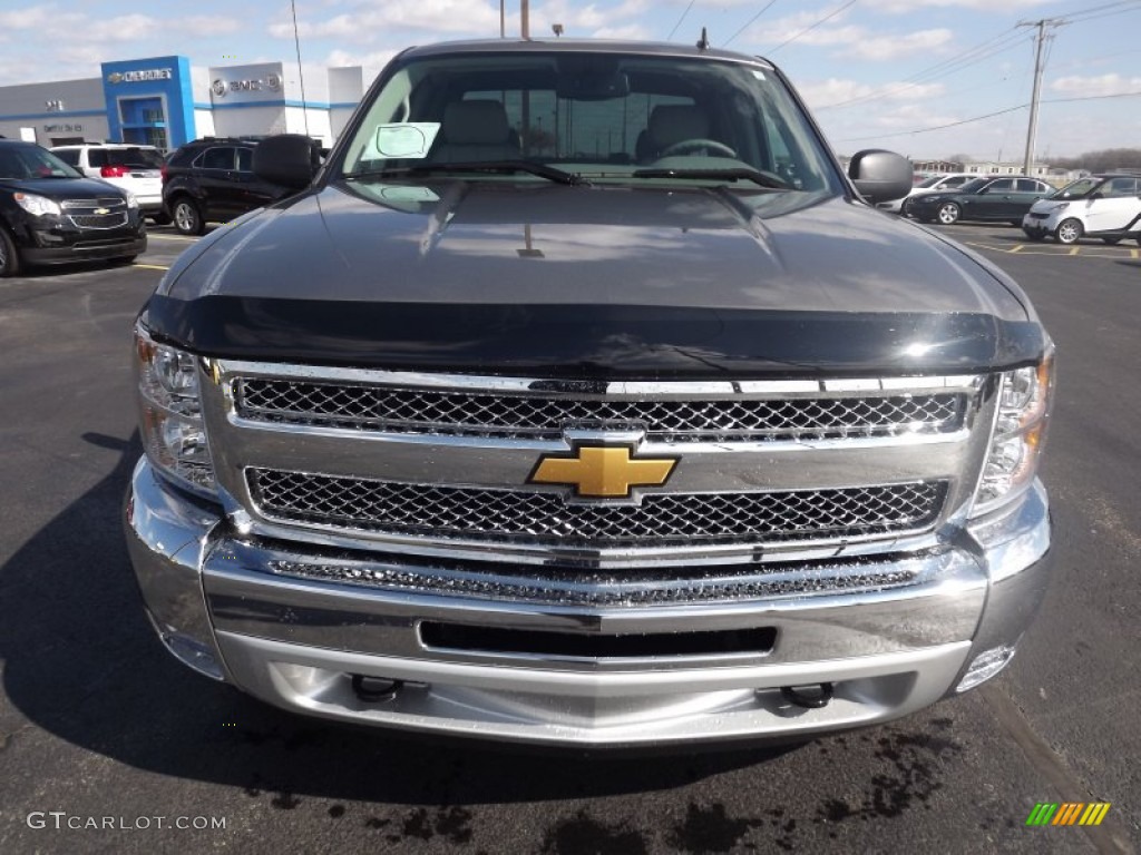 2013 Silverado 1500 LT Extended Cab 4x4 - Graystone Metallic / Light Titanium/Dark Titanium photo #2