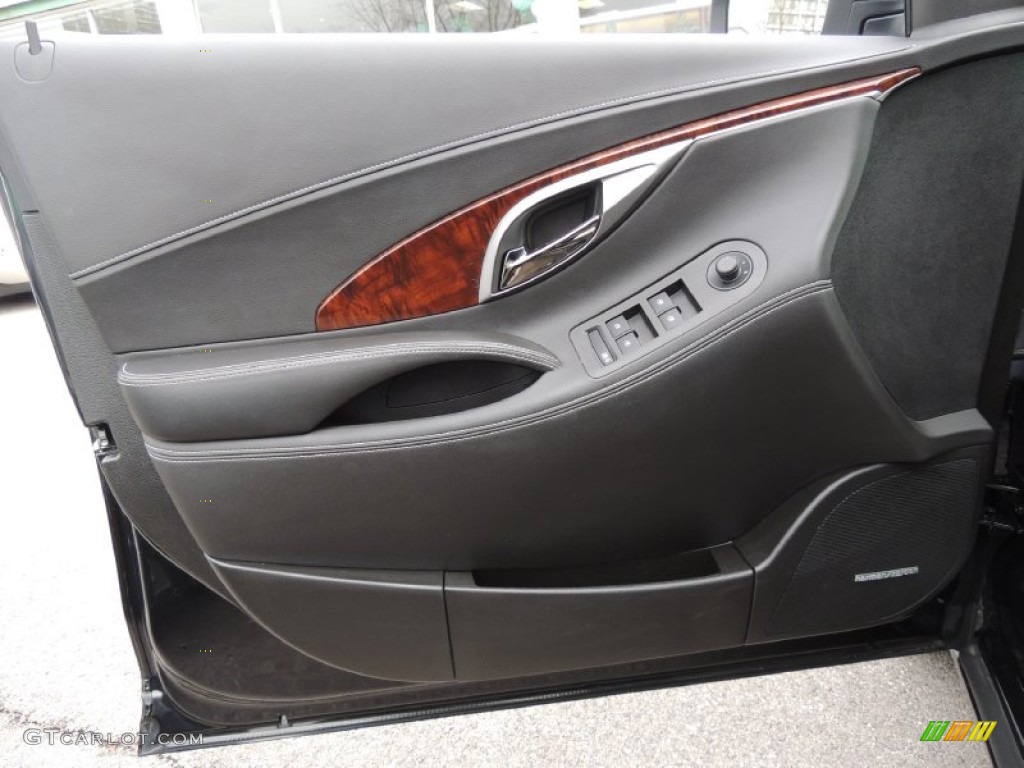 2010 Buick LaCrosse CXS Ebony Door Panel Photo #78226022