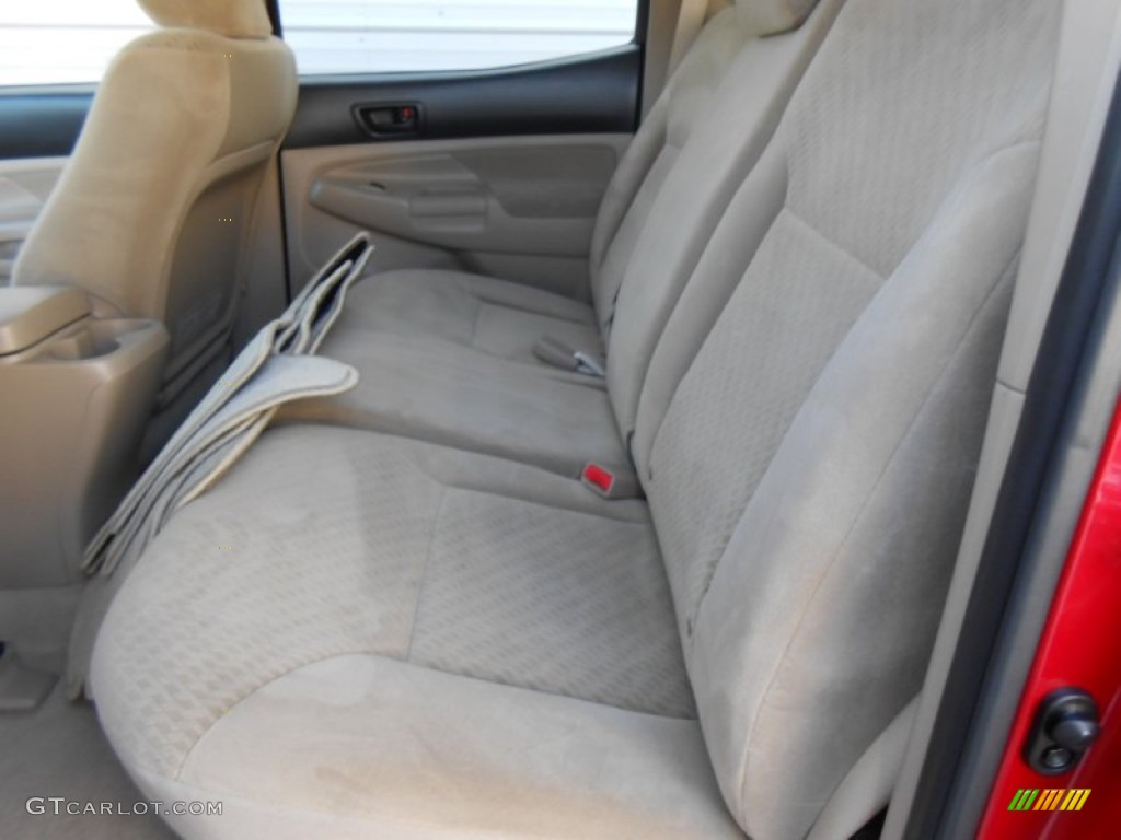 2009 Toyota Tacoma V6 SR5 PreRunner Double Cab Rear Seat Photo #78226039