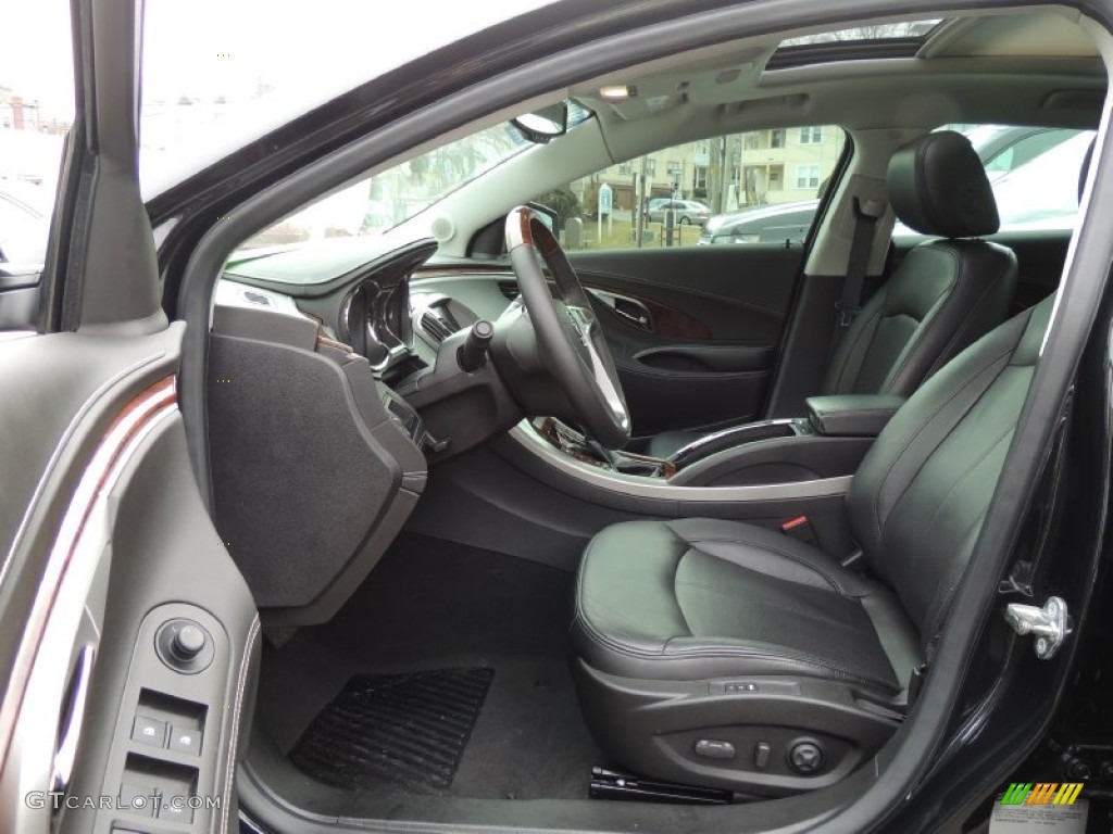 Ebony Interior 2010 Buick LaCrosse CXS Photo #78226045