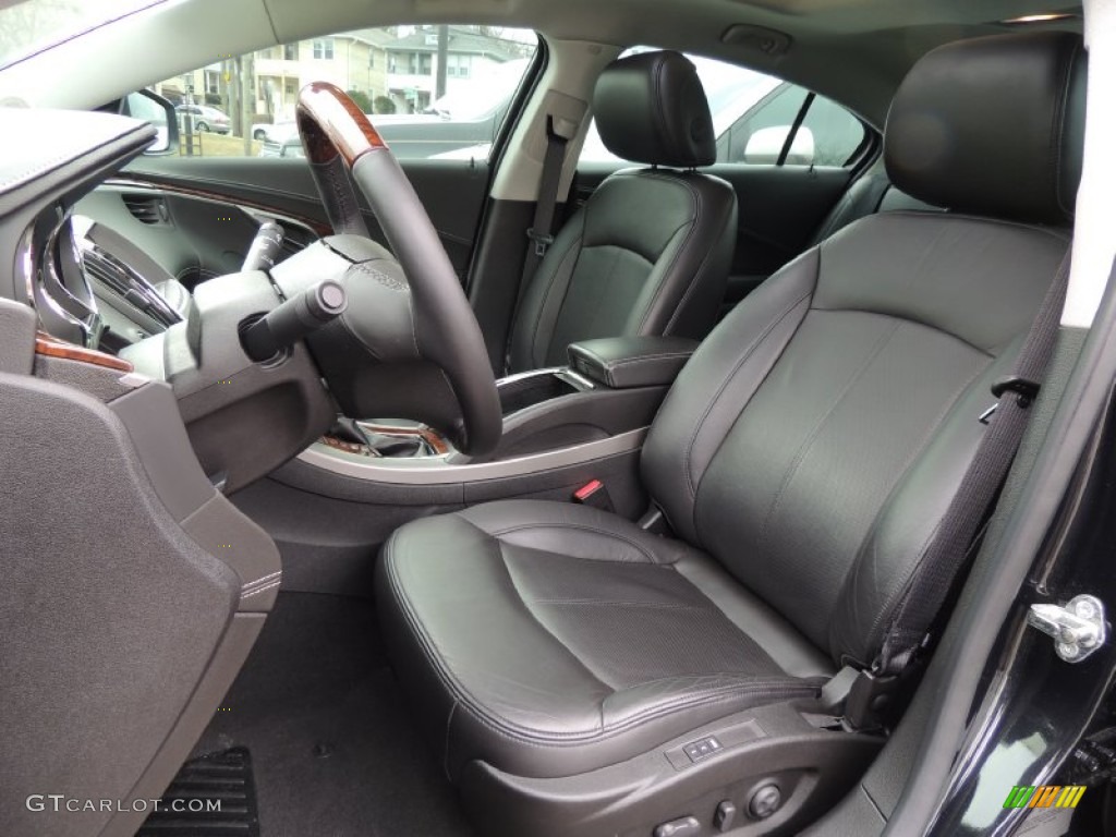 Ebony Interior 2010 Buick LaCrosse CXS Photo #78226069