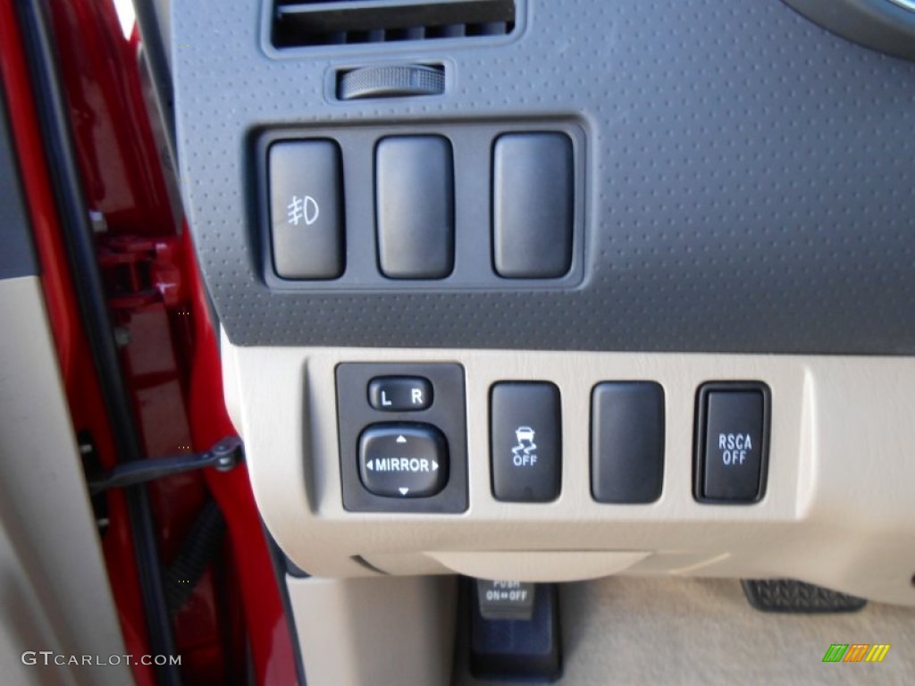 2009 Tacoma V6 SR5 PreRunner Double Cab - Barcelona Red Metallic / Sand Beige photo #43