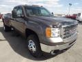 Mocha Steel Metallic - Sierra 3500HD SLT Extended Cab 4x4 Dually Photo No. 3