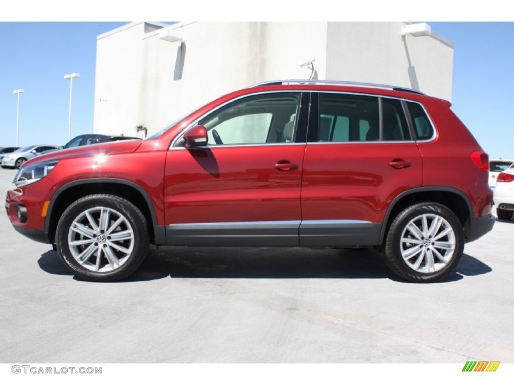 Wild Cherry Metallic 2013 Volkswagen Tiguan SE Exterior Photo #78227374