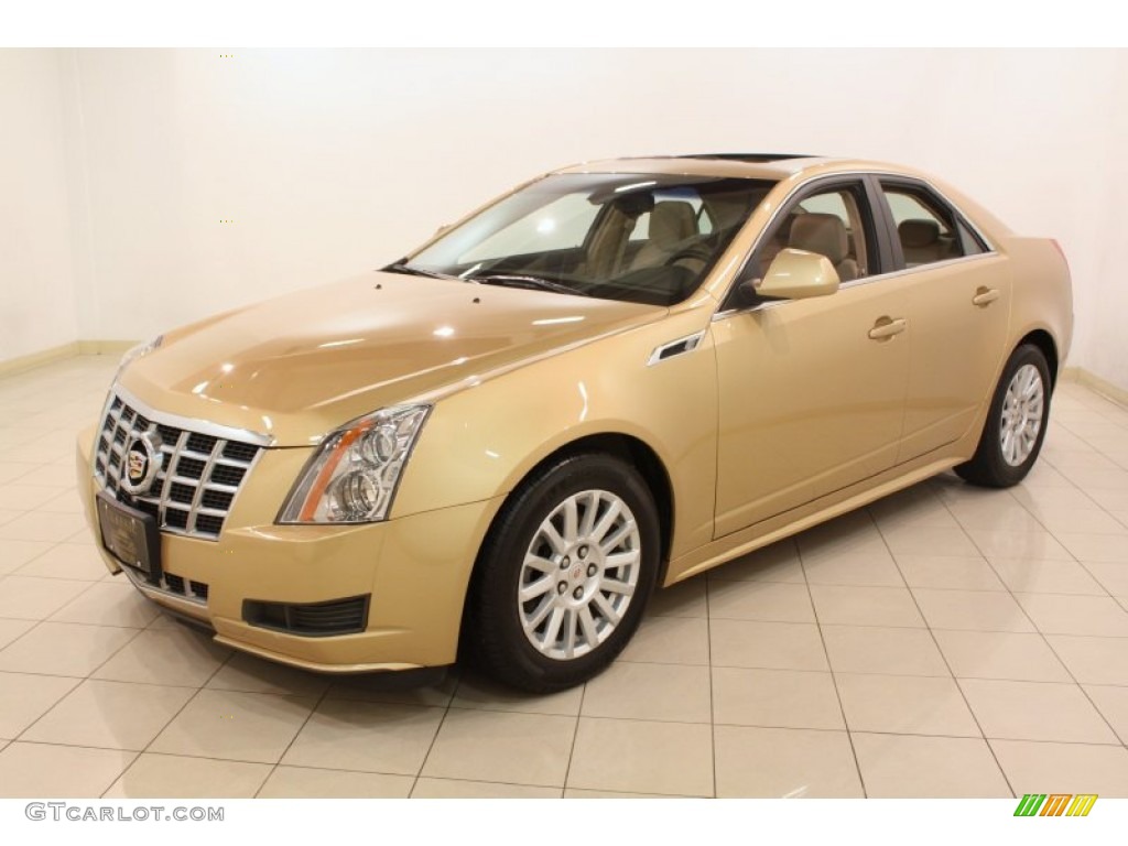 2013 CTS 4 3.0 AWD Sedan - Summer Gold Metallic / Cashmere/Cocoa photo #3