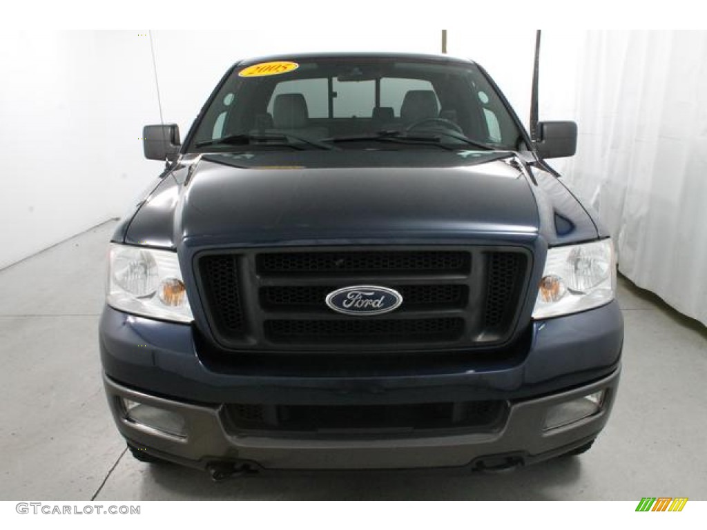 2005 F150 FX4 SuperCab 4x4 - True Blue Metallic / Medium Flint Grey photo #3