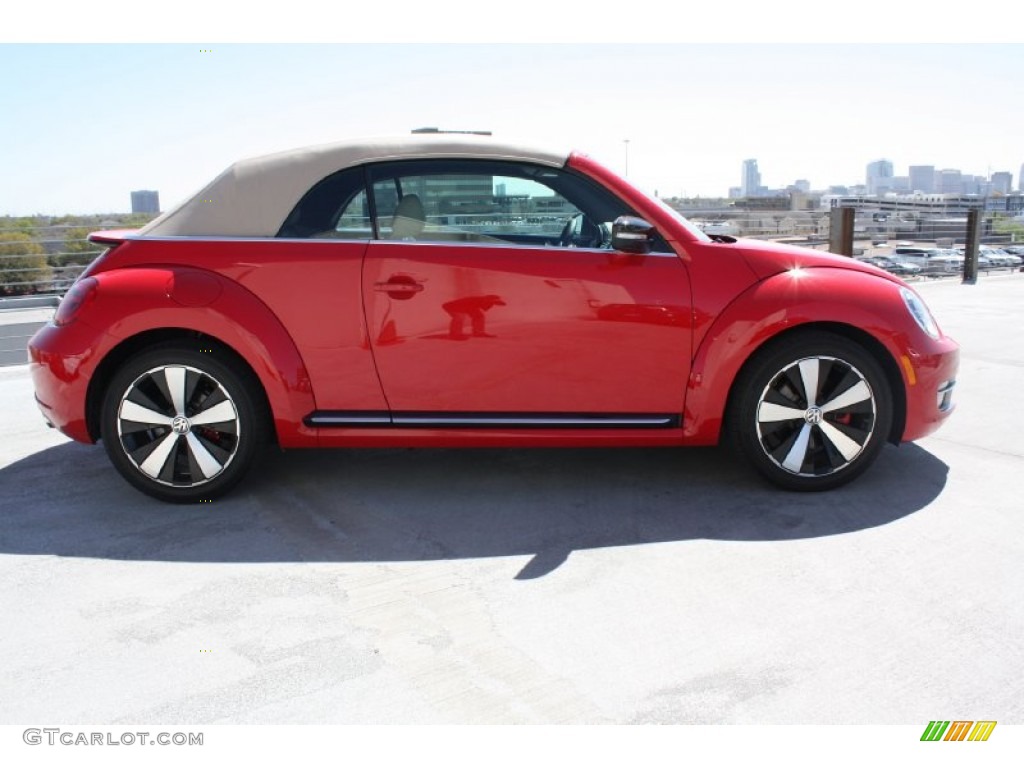 Tornado Red 2013 Volkswagen Beetle Turbo Convertible Exterior Photo #78229204