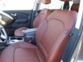 Black/Saddle Front Seat Photo for 2013 Hyundai Tucson #78230067