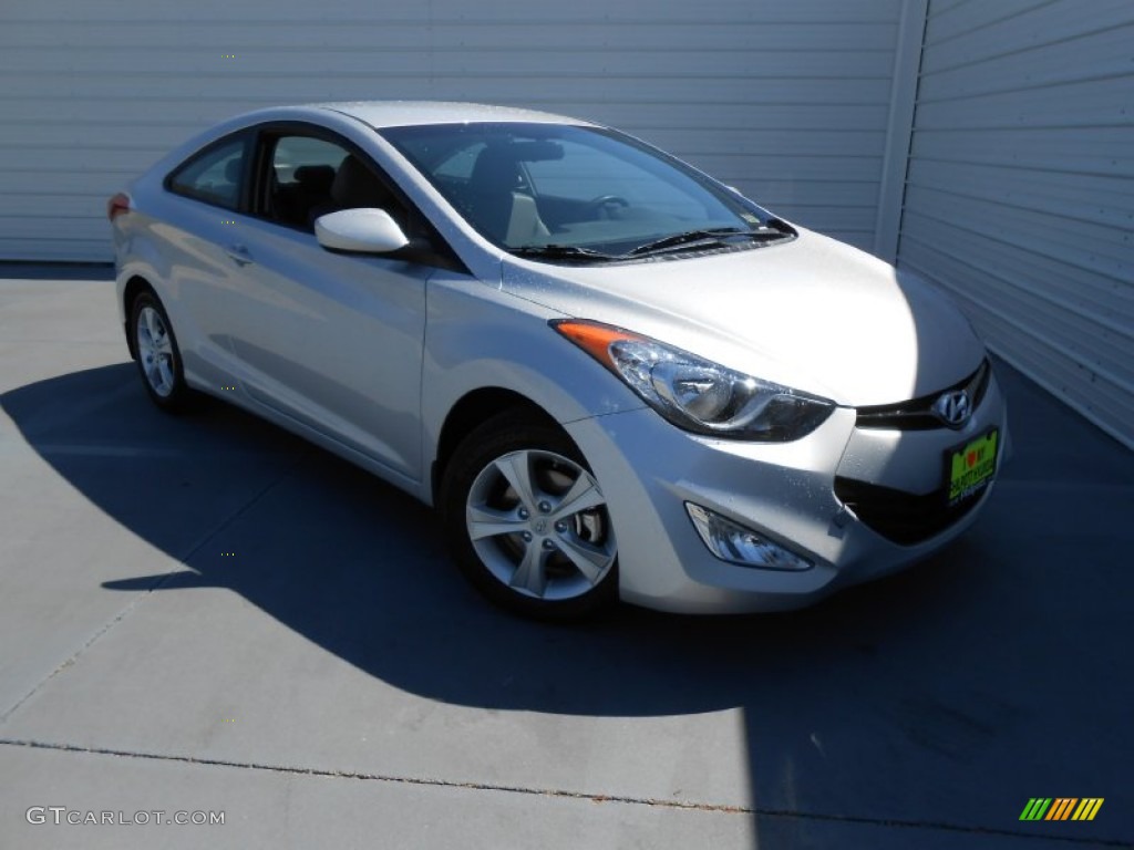 2013 Elantra Coupe GS - Shimmering Air Silver / Gray photo #1