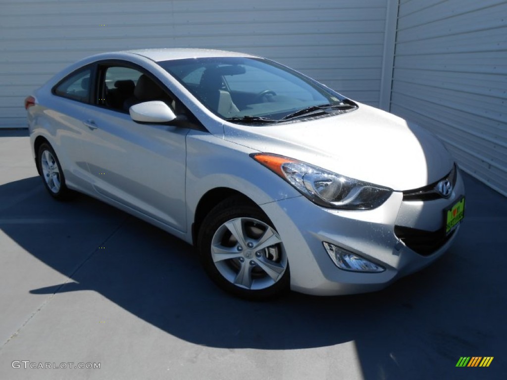 2013 Elantra Coupe GS - Shimmering Air Silver / Gray photo #2