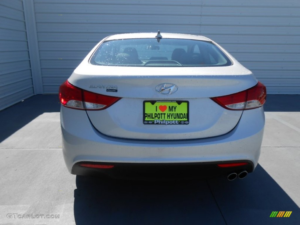 2013 Elantra Coupe GS - Shimmering Air Silver / Gray photo #5