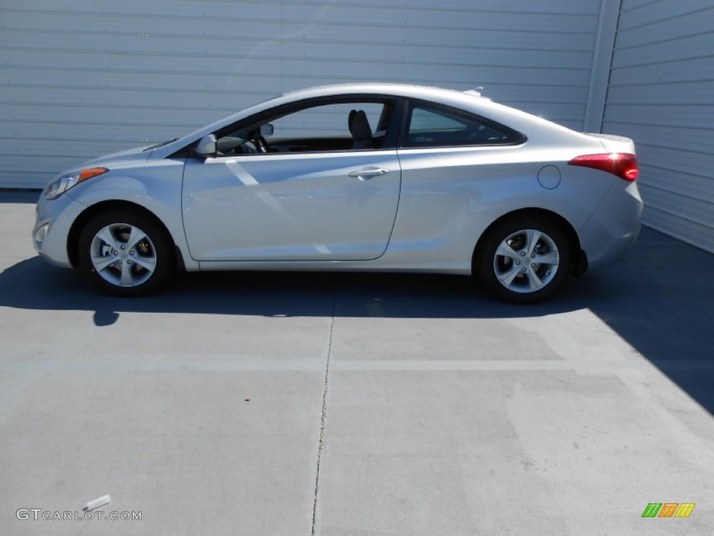 2013 Elantra Coupe GS - Shimmering Air Silver / Gray photo #7