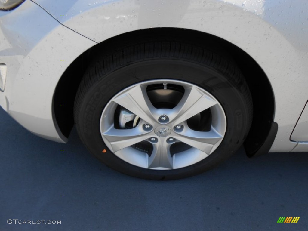 2013 Elantra Coupe GS - Shimmering Air Silver / Gray photo #12