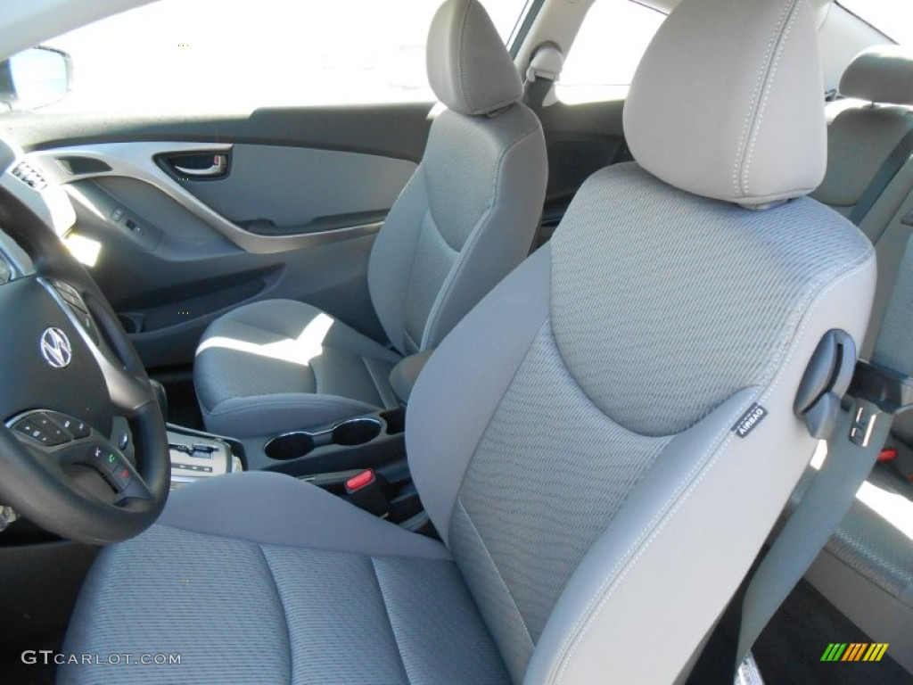 2013 Elantra Coupe GS - Shimmering Air Silver / Gray photo #21