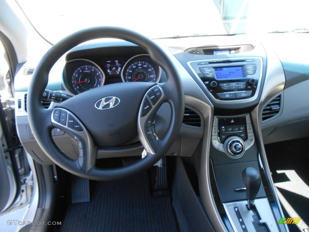 2013 Elantra Coupe GS - Shimmering Air Silver / Gray photo #23