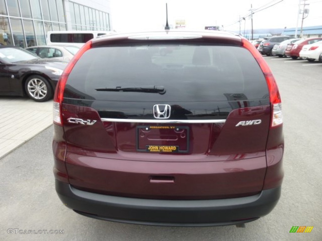 2012 CR-V EX 4WD - Basque Red Pearl II / Gray photo #10