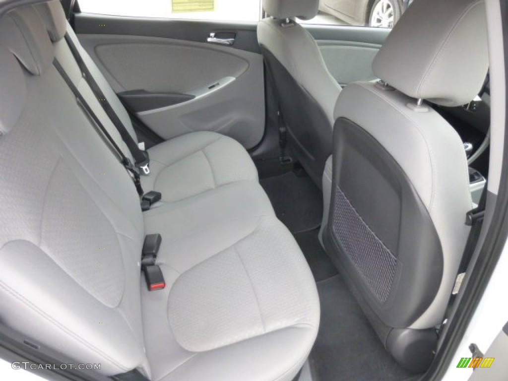 2012 Hyundai Accent SE 5 Door Rear Seat Photo #78231235