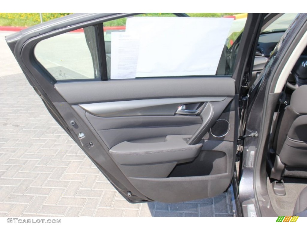 2013 Acura TL Advance Ebony Door Panel Photo #78231586
