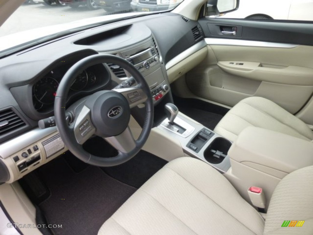 Warm Ivory Interior 2011 Subaru Outback 2.5i Premium Wagon Photo #78231668
