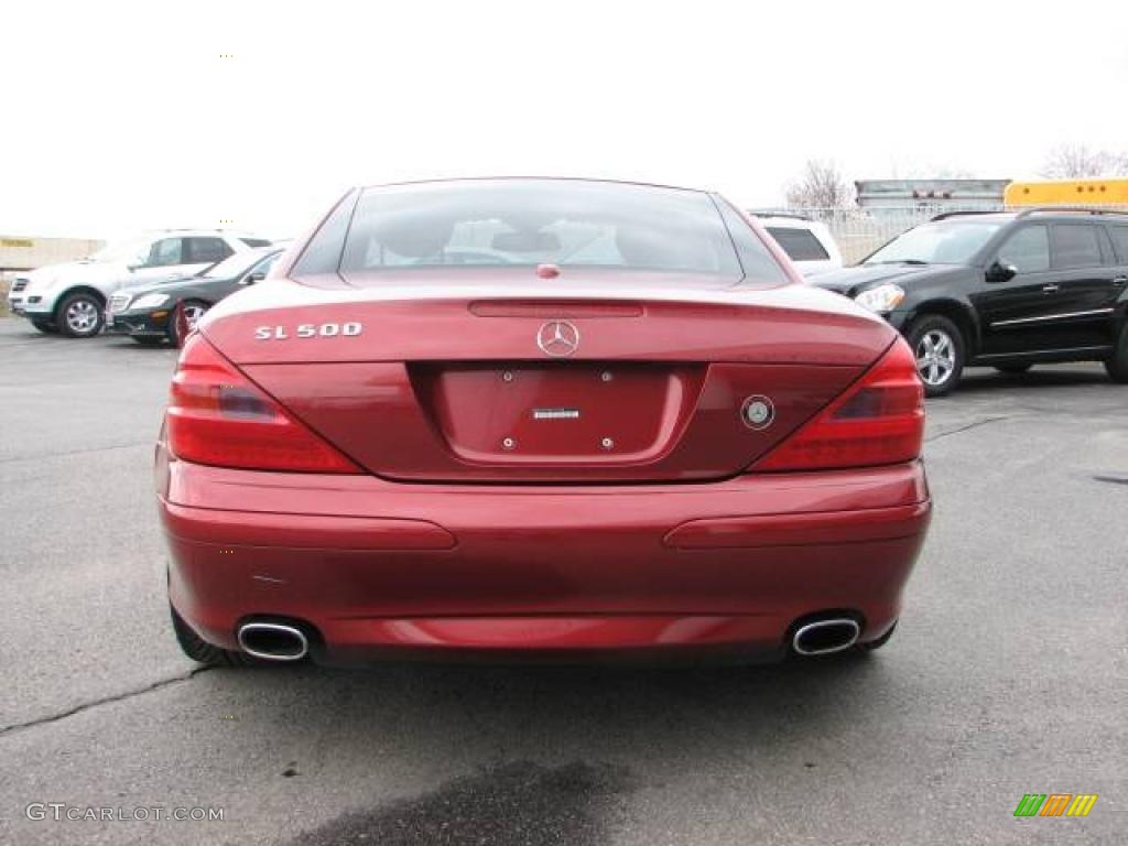 2006 SL 500 Roadster - Firemist Red Metallic / Stone photo #4