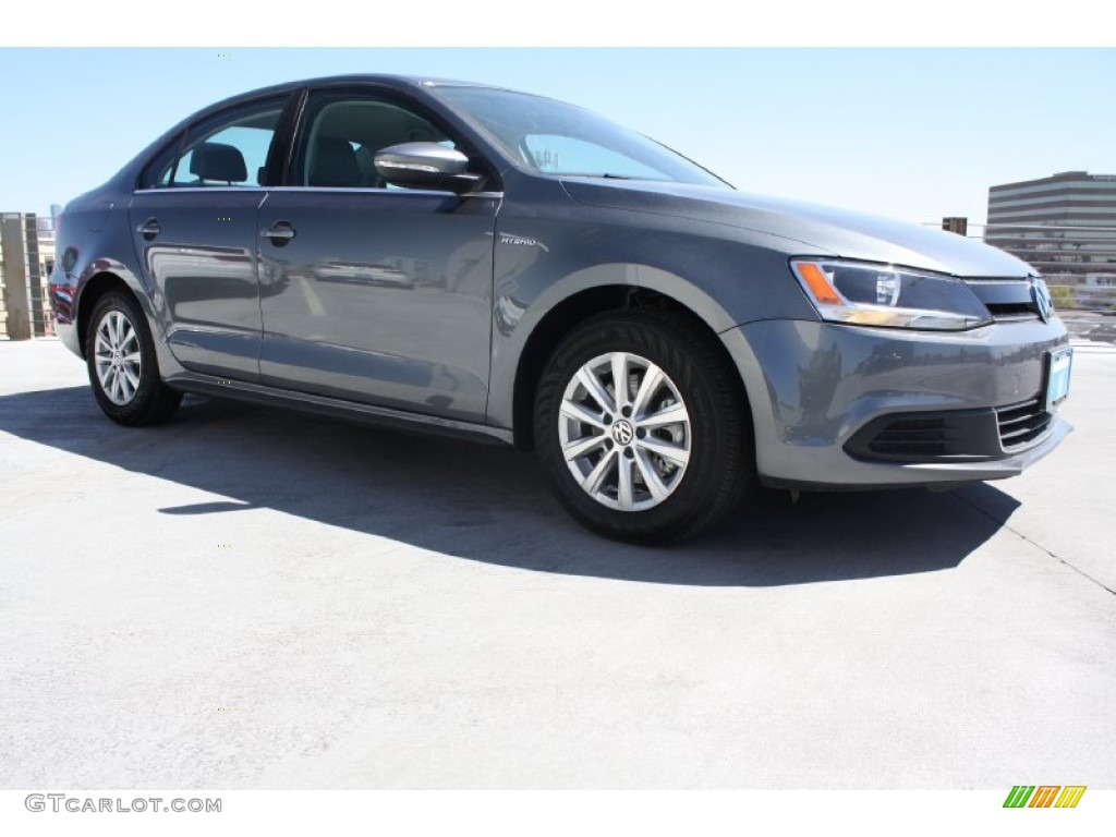 2013 Jetta Hybrid SE - Platinum Gray Metallic / Titan Black photo #1