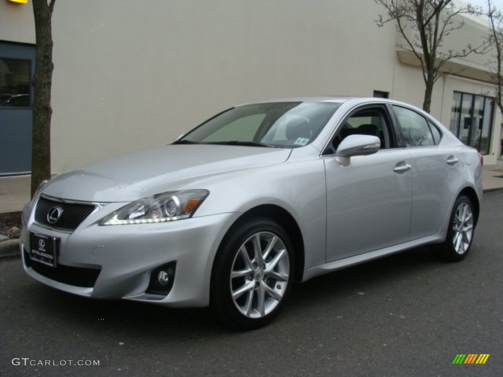 2012 IS 250 AWD - Tungsten Silver Pearl / Black photo #1