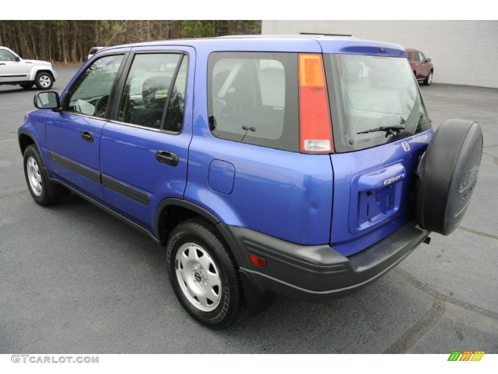 2001 CR-V LX - Electron Blue Metallic / Dark Gray photo #4