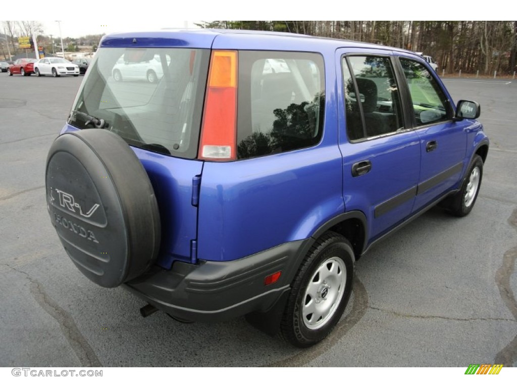 2001 CR-V LX - Electron Blue Metallic / Dark Gray photo #5