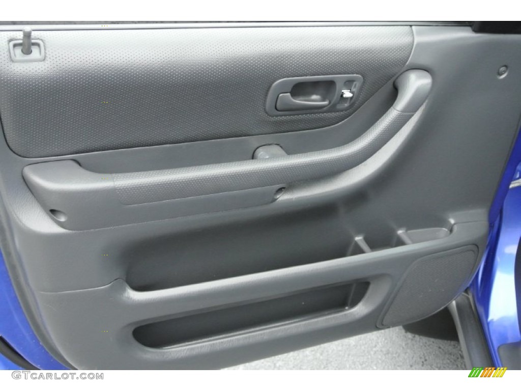 2001 CR-V LX - Electron Blue Metallic / Dark Gray photo #9