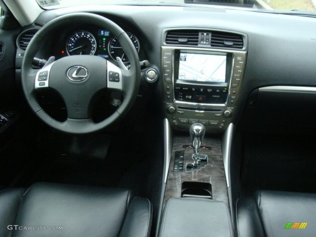 2012 Lexus IS 250 AWD Black Dashboard Photo #78234053
