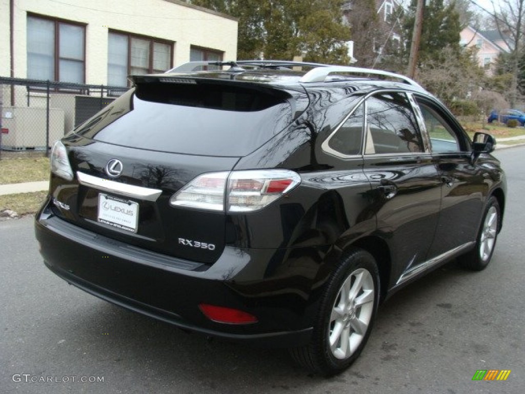 2010 RX 350 AWD - Obsidian Black / Black/Brown Walnut photo #4