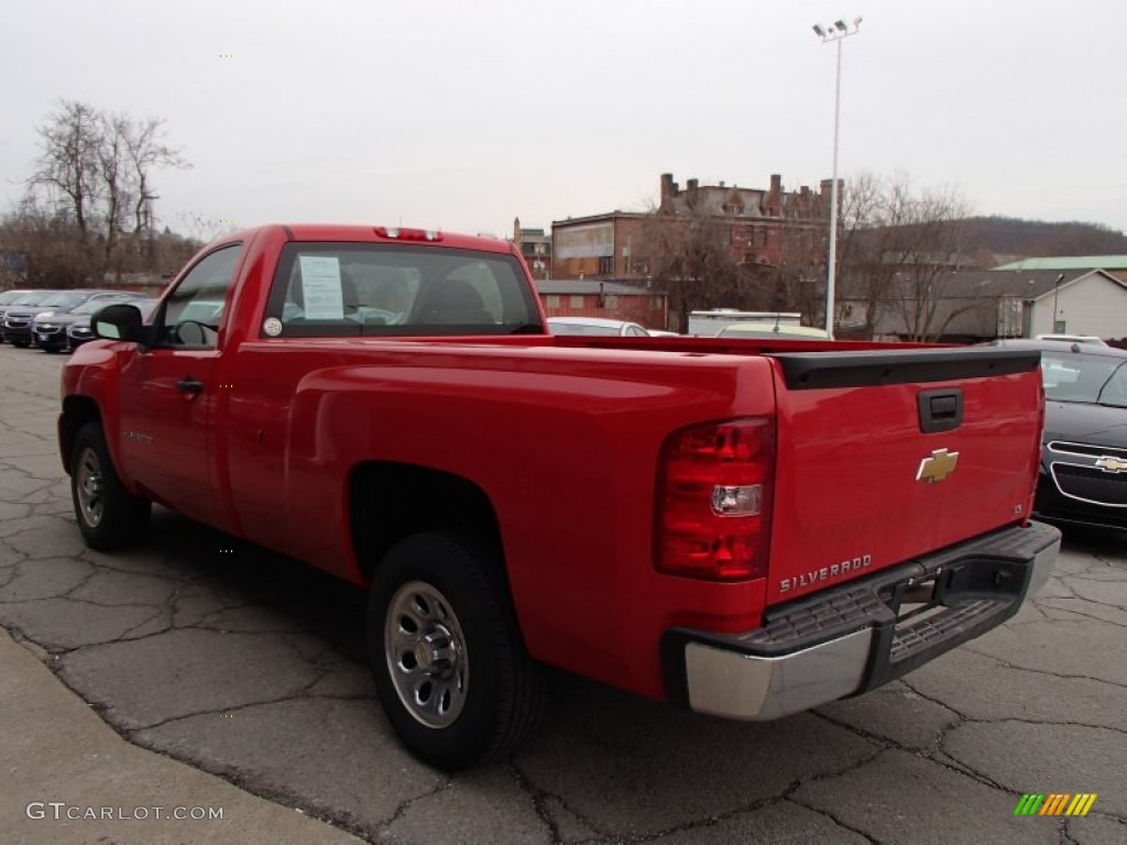 2011 Silverado 1500 LS Regular Cab - Victory Red / Dark Titanium photo #6