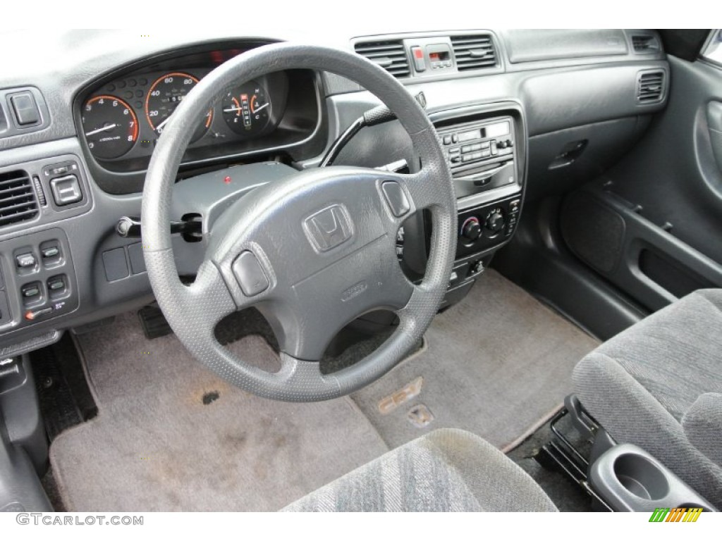 2001 CR-V LX - Electron Blue Metallic / Dark Gray photo #23