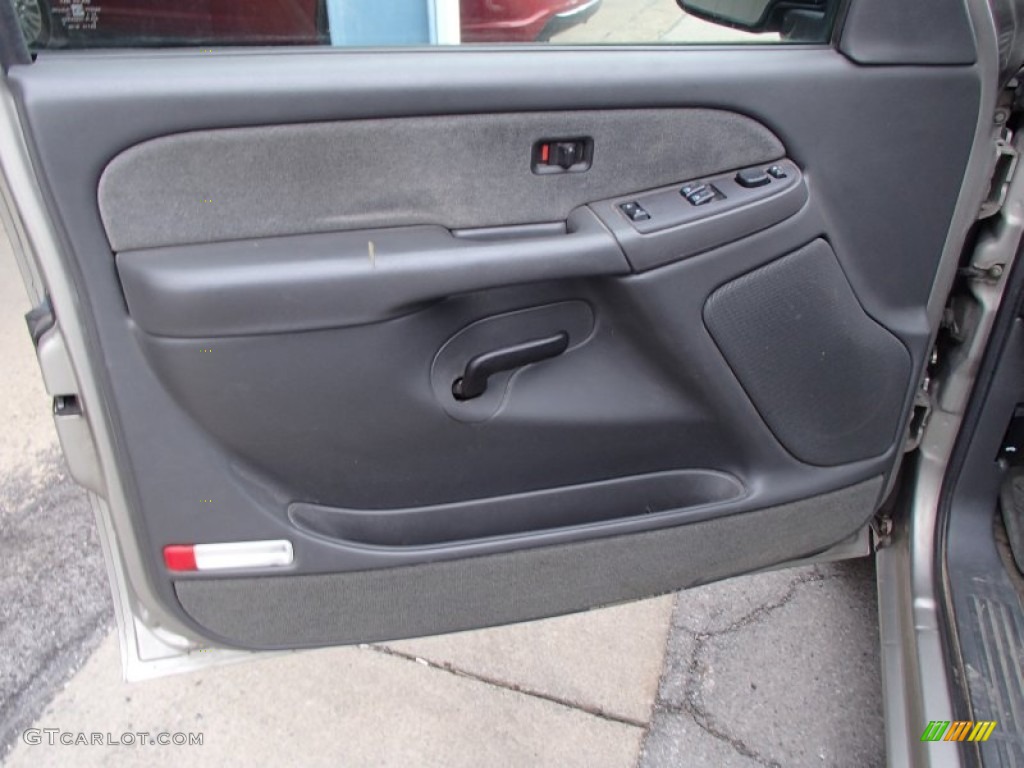 2003 Chevrolet Silverado 1500 LS Extended Cab Dark Charcoal Door Panel Photo #78235260