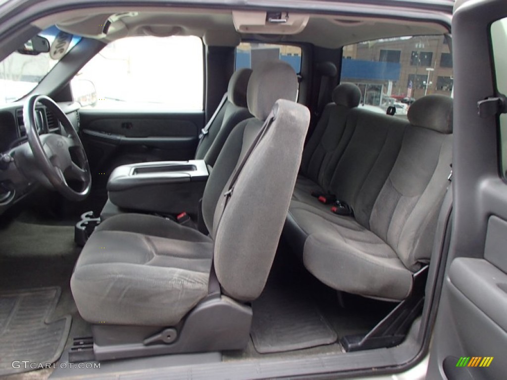 2003 Silverado 1500 LS Extended Cab - Light Pewter Metallic / Dark Charcoal photo #14