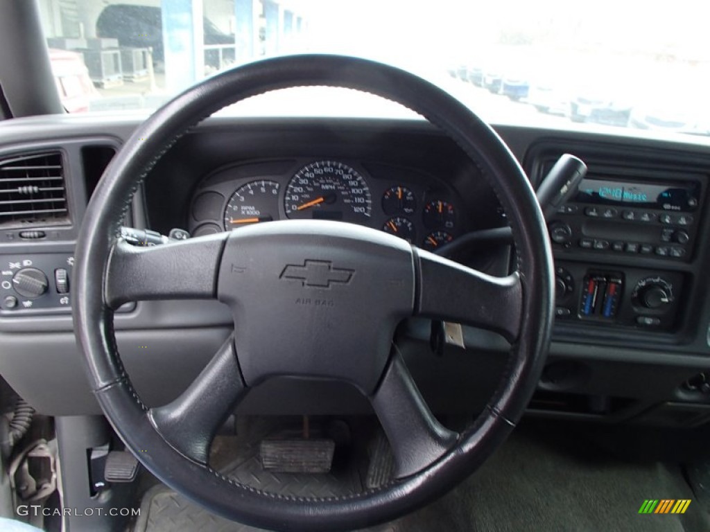 2003 Chevrolet Silverado 1500 LS Extended Cab Dark Charcoal Steering Wheel Photo #78235375