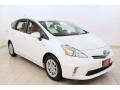 Blizzard White Pearl - Prius v Three Hybrid Photo No. 1