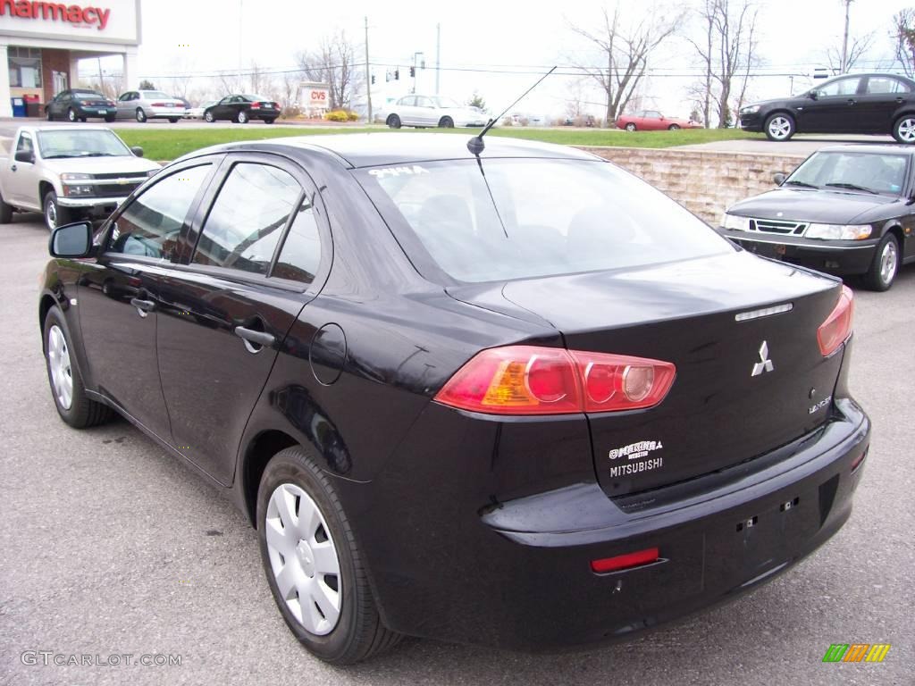 2008 Lancer DE - Black / Black photo #9