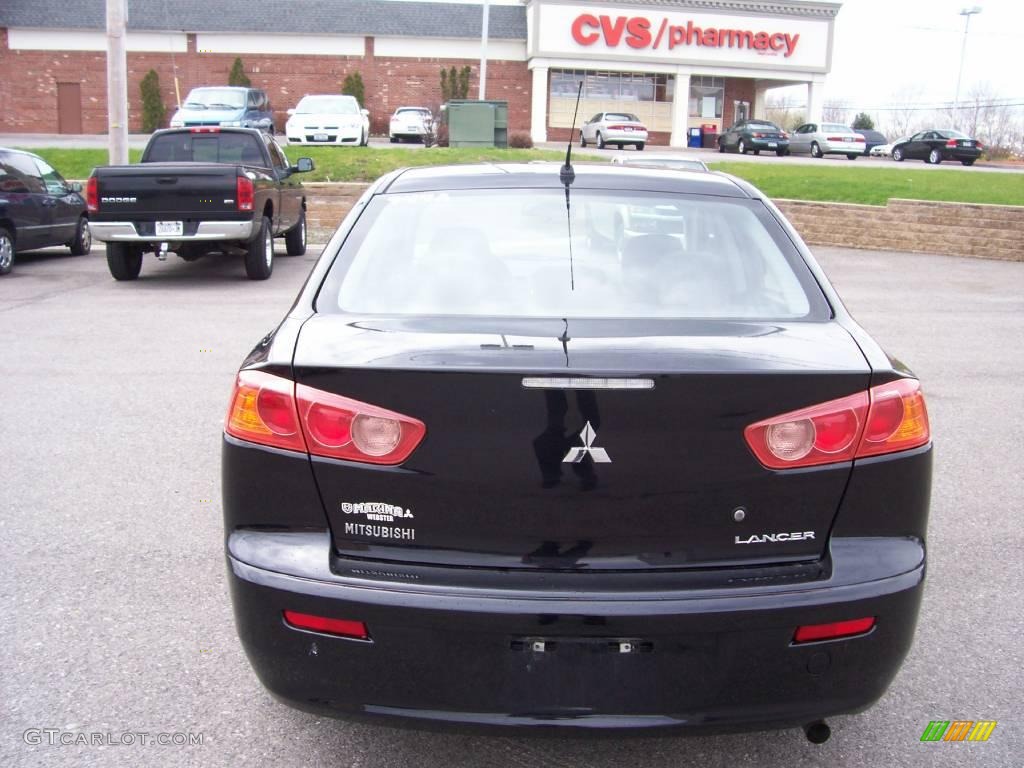 2008 Lancer DE - Black / Black photo #10