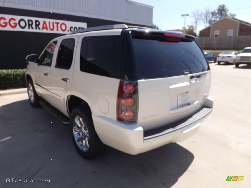 2013 Yukon Denali - White Diamond Tricoat / Cocoa/Light Cashmere photo #5