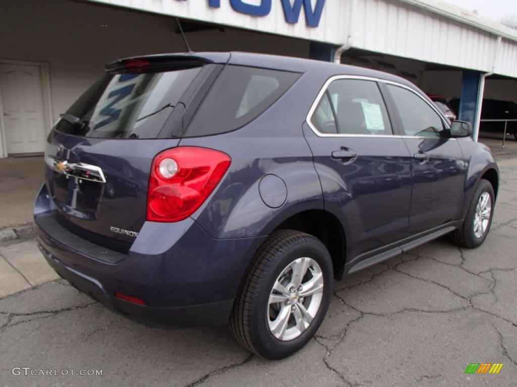 2013 Equinox LS AWD - Atlantis Blue Metallic / Jet Black photo #8