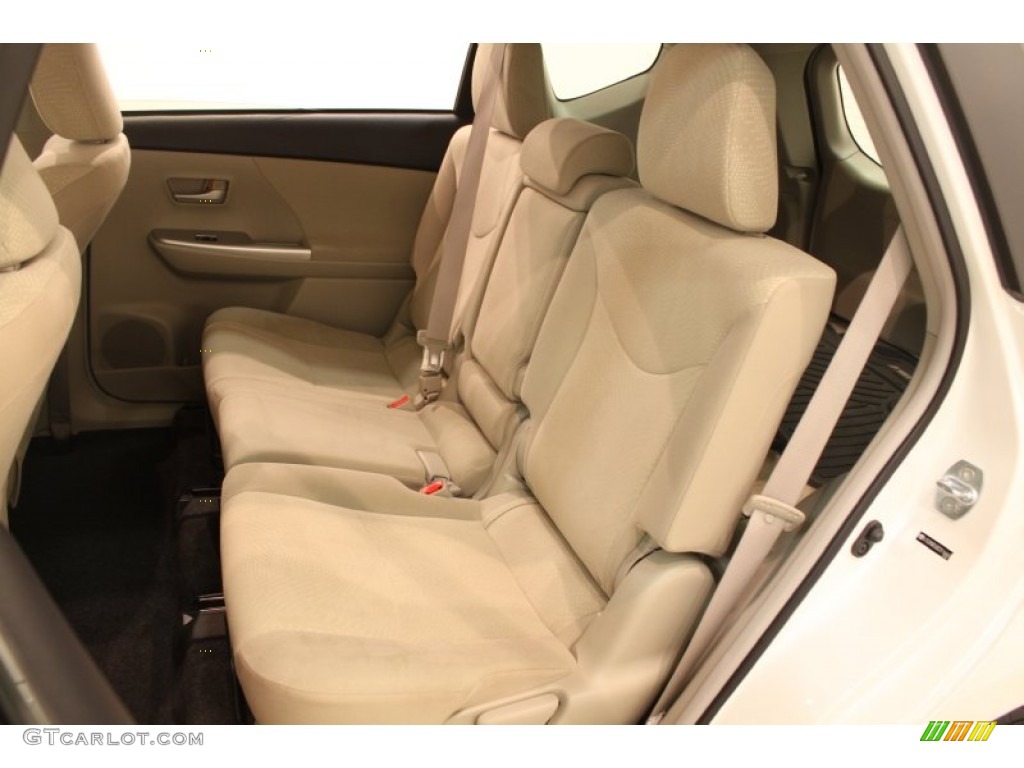 2012 Toyota Prius v Three Hybrid Rear Seat Photo #78237649